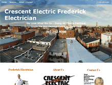 Tablet Screenshot of electricianfrederick.com